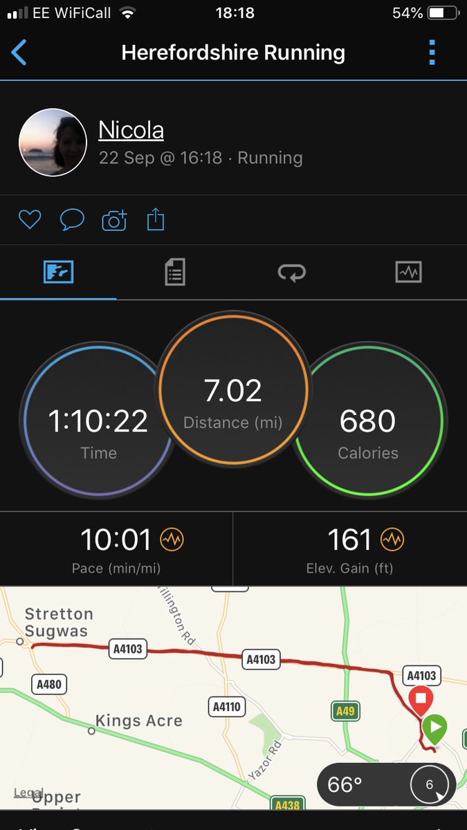 NikkiForeman17's tweet photo. A sweet seven miles was all I had time for today #CAVsteptember #training #cardiffhalf https://t.co/bYtZt2duPf