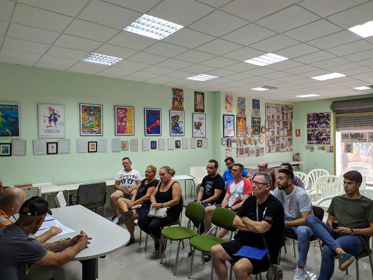 Femaca2's tweet photo. Primera asamblea de FEMACA de cara al próximo carnaval 2020 https://t.co/jNbj7ugGt8
