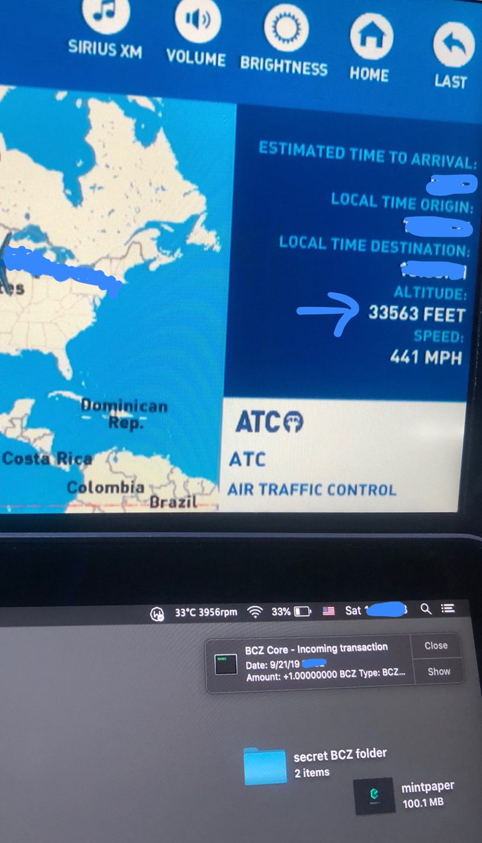 dr_planck's tweet image. After privacy coins being delisted people ask me what happens if governments start to ban specific cryptos

I had a flight on saturday and showed the true power of crypto

Here is me being a little 10+ km high node of the chain - getting pos blocks and confirming our $bcz network