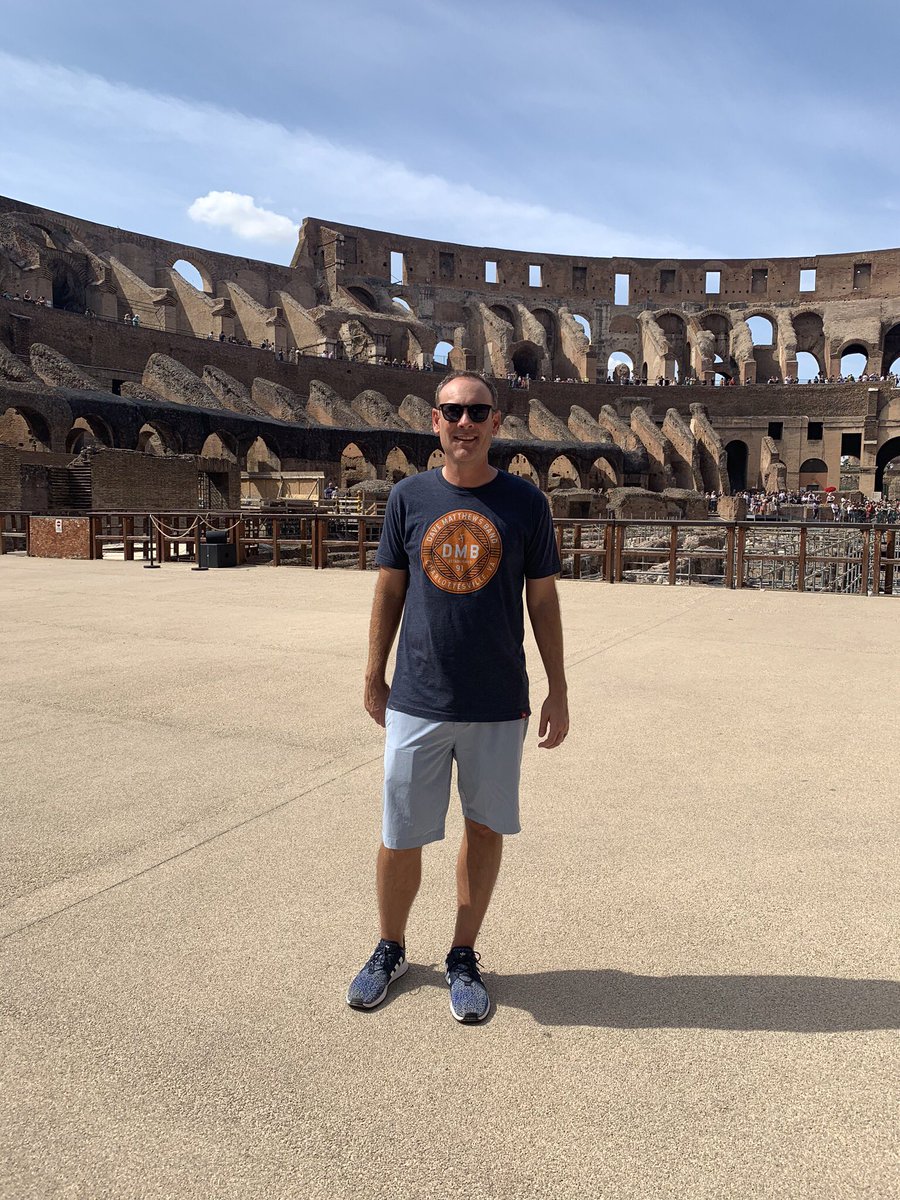 jeff_kauk's tweet photo. So is this venue fitting for ⁦@davematthewsbnd⁩? I mean it’s only been around for 2000 years. #colosseum #dmbtour2019   #represent @TypicalDMB⁩ ⁦@DMBGorgeCrew⁩ ⁦@dmblive⁩ https://t.co/rWfjdIdWL3