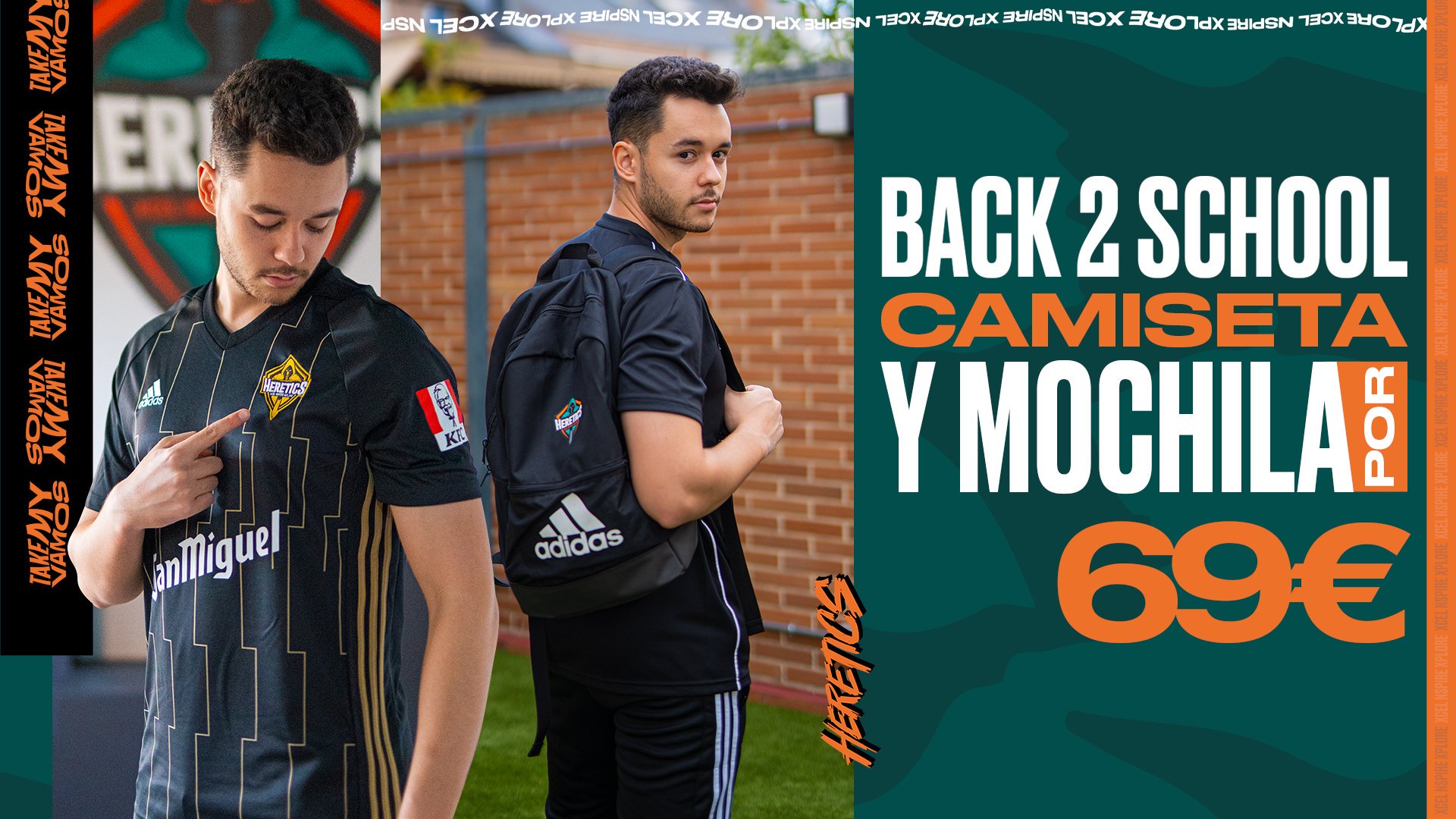 Team Heretics on X Solo en septiembre Hazte con el PACK BACK 2 SCHOOL de camiseta mochila Heretics x adidas es por 69 https t oybab9uju4 https t MnrPQRm8JM X