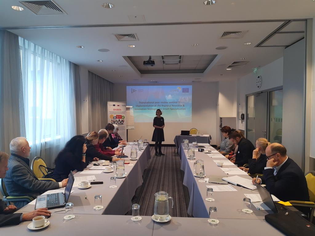 Interreg EU OSIRIS -hankkeen ensimmäinen Transnational Peer Review Seminar Vilnassa. #silvereconomy #smartspecializationstrategy #RIS3