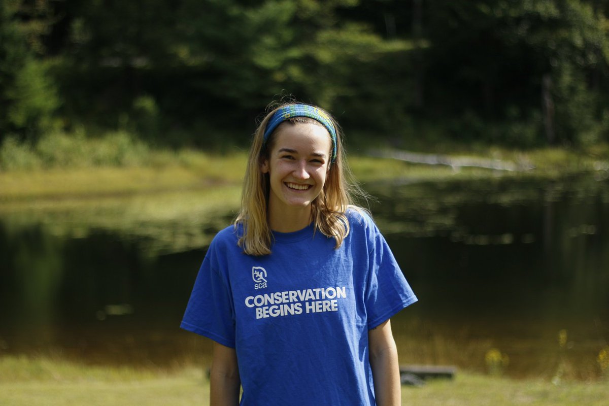 SCA_MA_Corps's tweet photo. Name: Rachel
Favorite color: Green 
Favorite trail tool: Pick mattock
Favorite trail snack: Dried apples
Post-program plans: Who knows
Favorite animal: Orangutan
Favorite spot in Hawley: My bed
What was your favorite lesson to teach? Animal adaptations https://t.co/TcMfwJLDI0