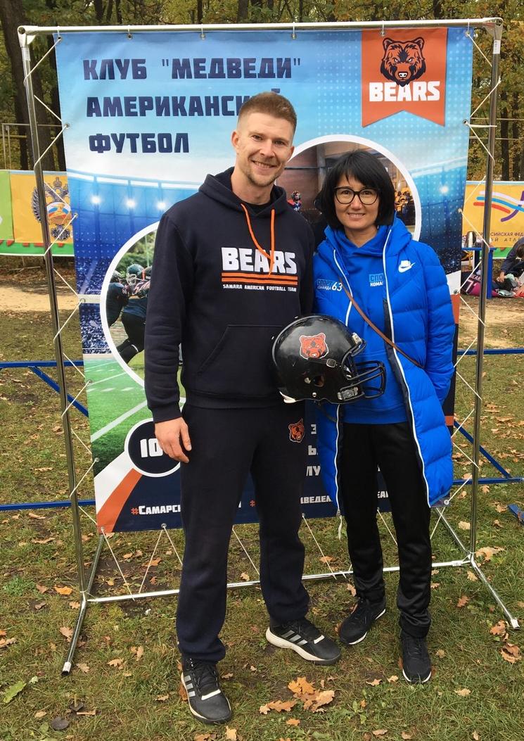 bears_samara's tweet photo. @ledok39 Лидия Анатольевна посетила площадку по американскому футболу на Кроссе Нации на УСЦ Чайка 
@lb_chaika163 🏈Спасибо @minsport63 за прекрасную организацию праздника! #СпортНормаЖизни https://t.co/YmmiYEb1nb