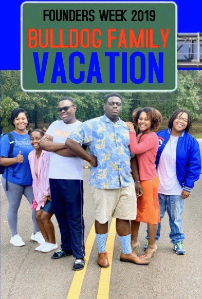 ShanieceTia's tweet photo. Bulldog Family Vacation: 150 Years of Traveling through Greatness
It's the ultimate family vacation and we hope you're ready for the ride! #BulldogFamilyVacation #FoundersWeek2019 #TougalooCollege https://t.co/CeWGNyxkD9