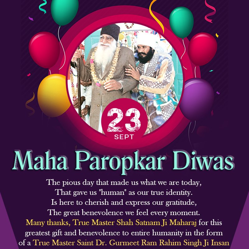RaviInsa02001's tweet photo. #HappyMahaparopkarDiwas #29YearsOfBenevolence https://t.co/UYNBjpLkAs