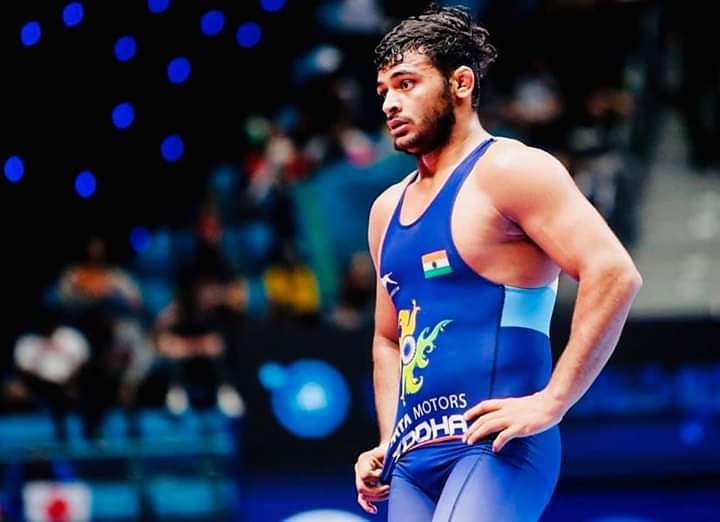 athletecorner_'s tweet photo. #DeepakPunia won silver at the menโs 86 kg after foregoing the final due to injury.
Congratulations Champion.....Recover soon.....and make us proud again...๐ฎ๐ณ๐ฎ๐ณ๐ฎ๐ณ๐ฎ๐ณ
#SPORTSCULTURE
#ATHLETECORNER https://t.co/LilE4AngD0