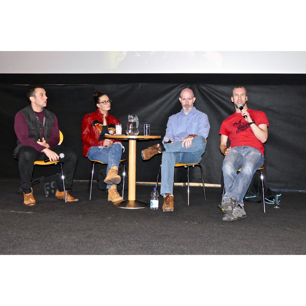 FSFilmFestival's tweet photo. Pictures of the seminar: Fighting For Film: Suspending Disbelief with @TheMikeFury with guests @kungfumatty @Zaraphythian @ActionDanStyles
Photography by @elaraj
#fsff2019 #fightingspiritfilmfestival #mikefury #zaraphythian #mattroutledge #danstyles #mindfishing #martialarts https://t.co/iq2QQTO0g2