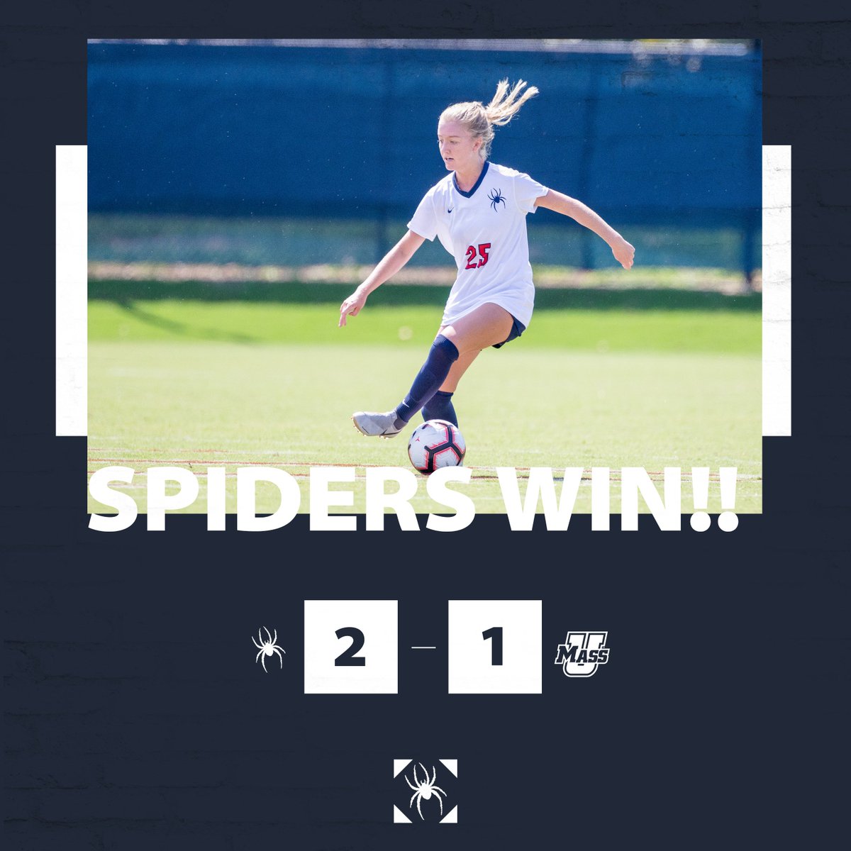 SpiderSoccer's tweet photo. SPIDERS WIN!!!!!!  Senior @brooke_beam scores the game-winner in the 72nd minute! 

Richmond 1-0 in A-10 play! 

#OneRichmond https://t.co/i7IqsoLANX