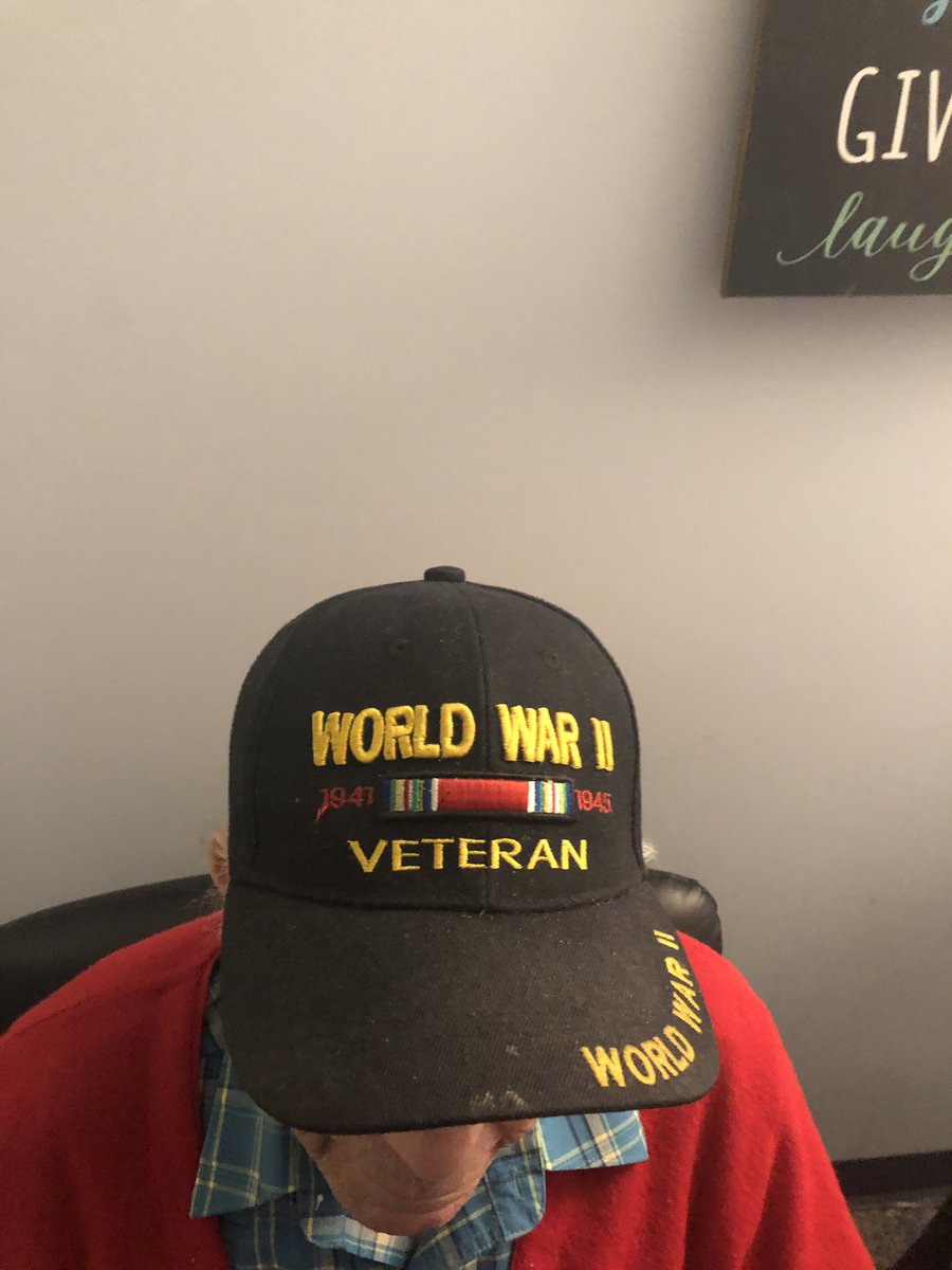 VeteransBack's tweet image. My first and only 94 year old WW II Veteran . An amazing man!!