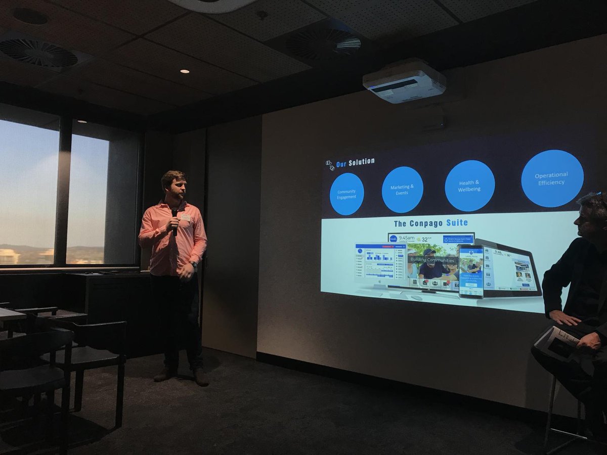 conpagoco's tweet photo. Our CTO Mackenzie Jackson recently presented our solution at the PEDDLE THORP Senior Housing Think Tank. This event explored how Architects, Town Planners and developers can work together to reimagine retirement living! https://t.co/Pk0dx2MFmQ