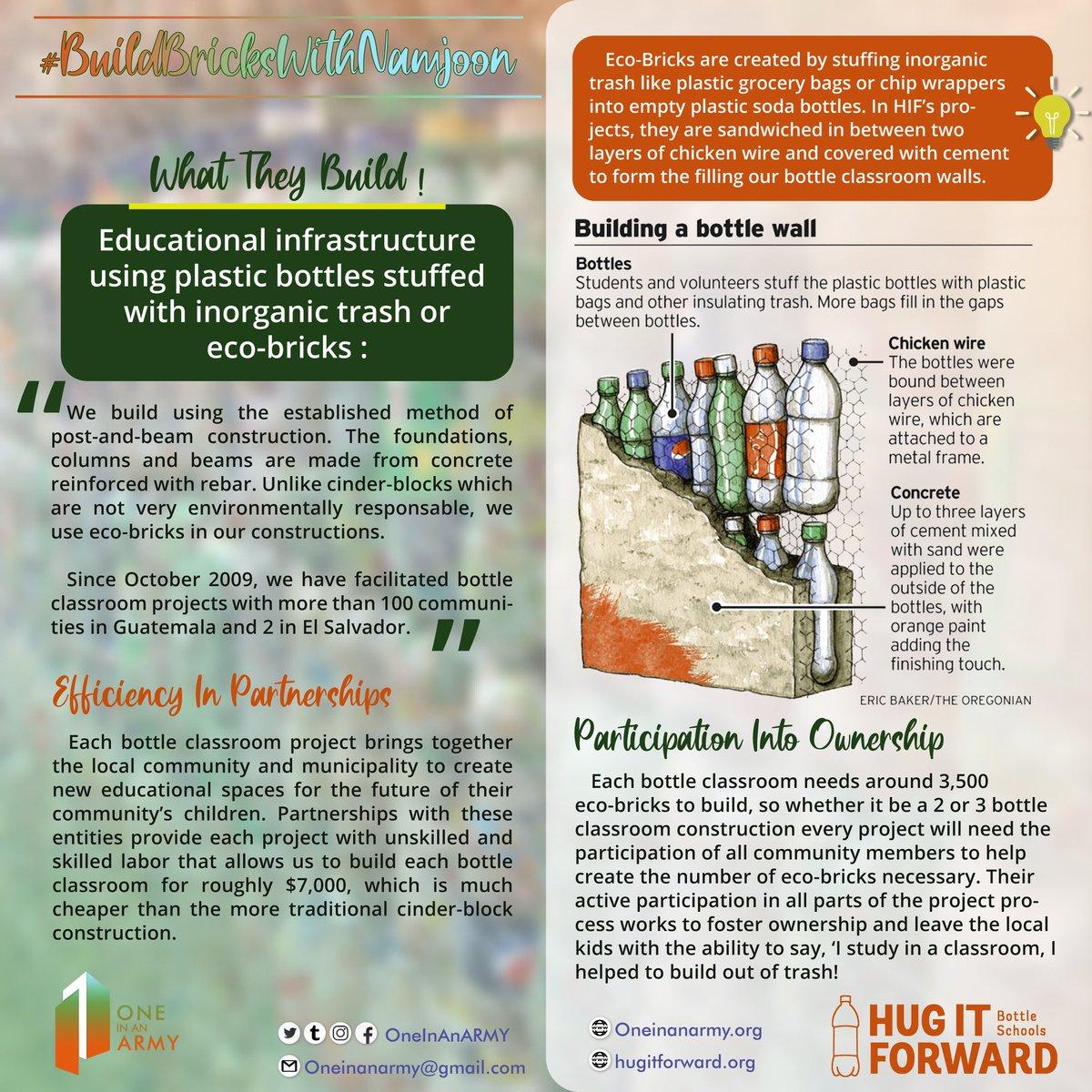 OneInAnARMY's tweet photo. The @HugItForward bottle schools are designed with 2 or 3 classrooms. Now that you've funded one, all remaining donations to the end of this campaign will be put towards completion of the 2nd classroom for a whole school!
💜♻️🏘️
You can still support here!
https://t.co/8n4zFMfGeH https://t.co/LlY3hHi4wZ