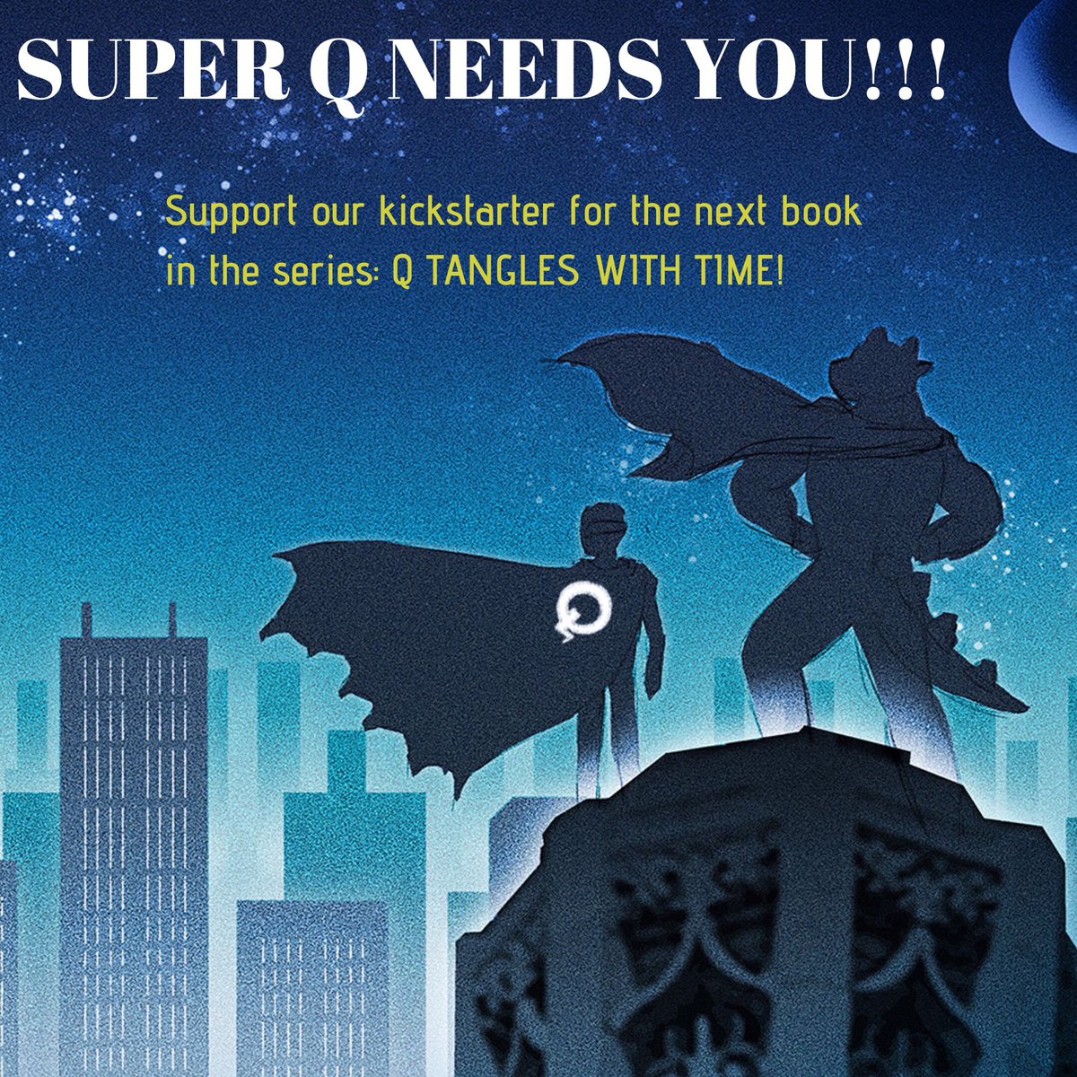 Tigerstripebks's tweet photo. Exclusive Super Q T shirts are now available! Donate to the kickstarter to get yours now! Available in adult and children sizes. https://t.co/OJyq6FawYc https://t.co/dkmB6fv0Dh