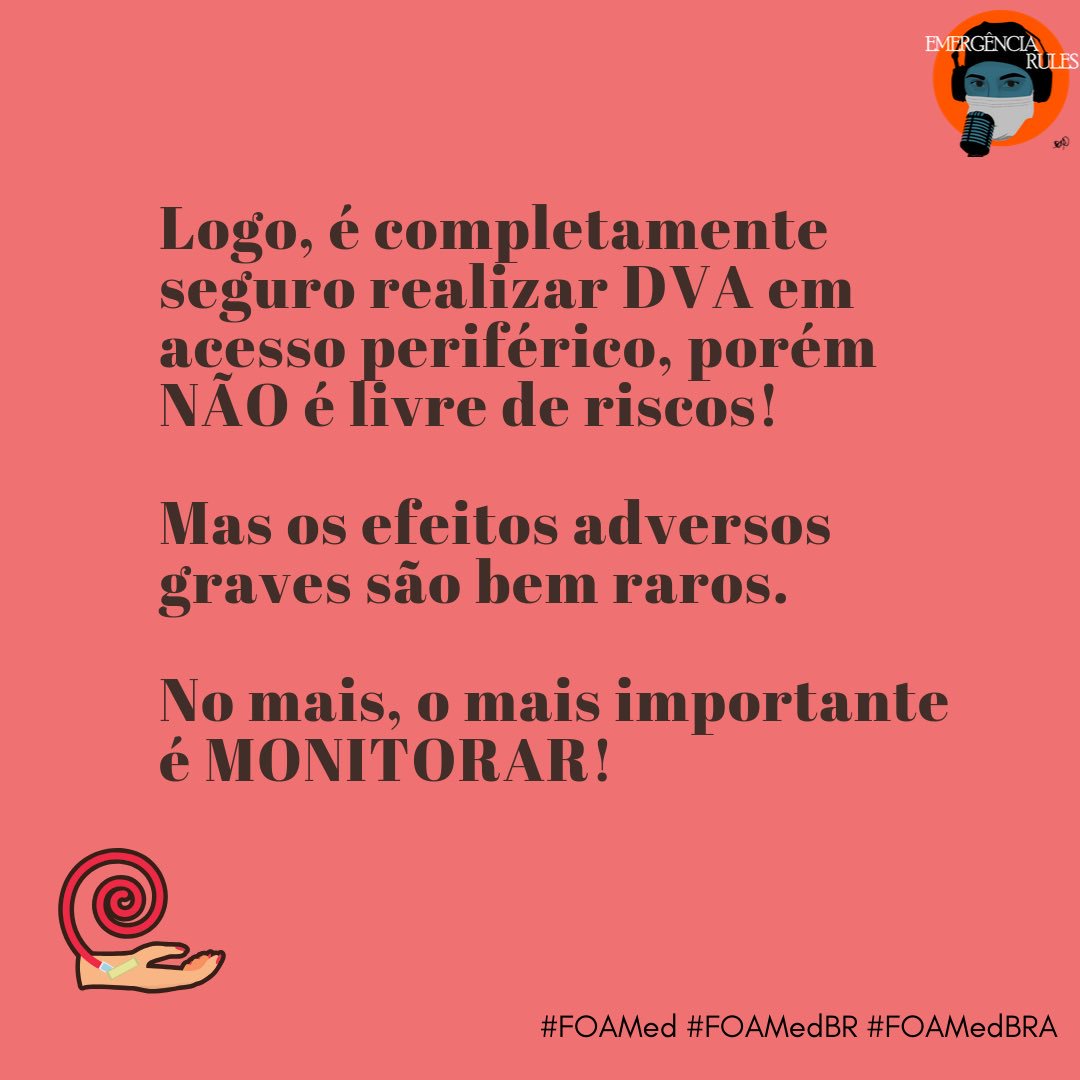 julesantosER's tweet photo. Droga vasoativa em acesso periférico:
- Faça
- Mas monitore!

#FOAMedBR #FOAMedBRA https://t.co/hJx8tojRHv