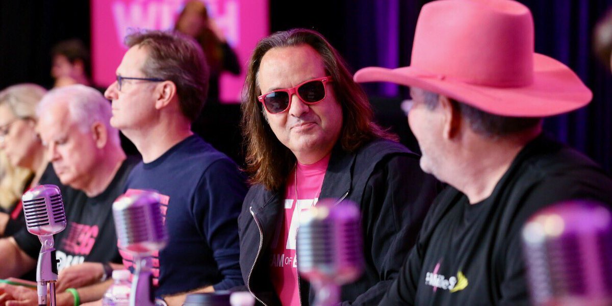 TMobileCFO's tweet photo. Mr. Magenta AKA @JohnLegere…your impact on this company is indescribable – today we celebrate YOU and your last 7 years at @TMobile! https://t.co/yv4R50MAnm