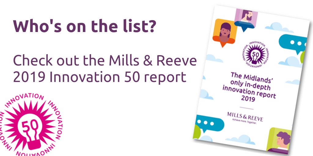 amandalowe_bham's tweet photo. It’s almost here...Tomorrow we launch @innovation_50 for @MillsandReeve! A celebration of 50 innovative businesses from across the Midlands. Going live early doors. Bring. It. On. #FearlessPR https://t.co/4li9ITQvZH