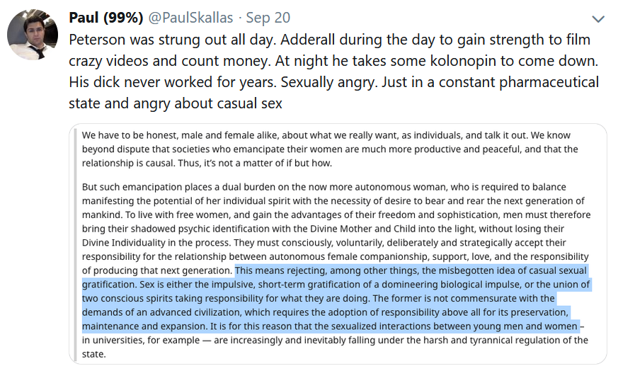 CindyEffect's tweet image. Not a fan of Peterson, but leave it to someone with the morality of a J2 Tunisian brigand to kick a man while he's down with obfuscation and outright lying.

"Taleb, please notice me... PLEASE, FOR THE LOVE OF GOD BE THE STRONG MED FATHER I NEVER HAD."