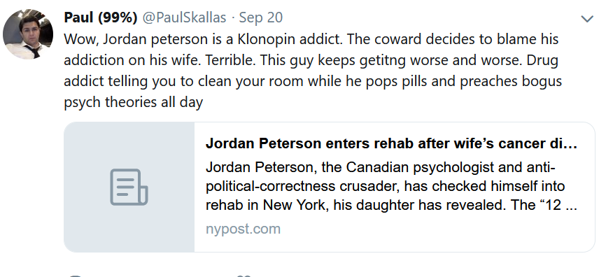 CindyEffect's tweet image. Not a fan of Peterson, but leave it to someone with the morality of a J2 Tunisian brigand to kick a man while he's down with obfuscation and outright lying.

"Taleb, please notice me... PLEASE, FOR THE LOVE OF GOD BE THE STRONG MED FATHER I NEVER HAD."