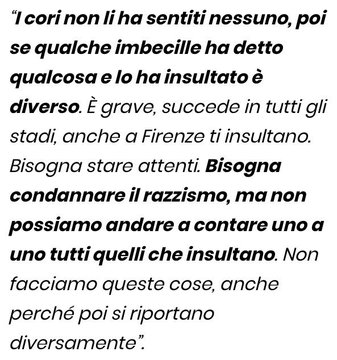 Pistocchi bacchetta Gasperini: "siamo diventati la barzelletta d’Europa"