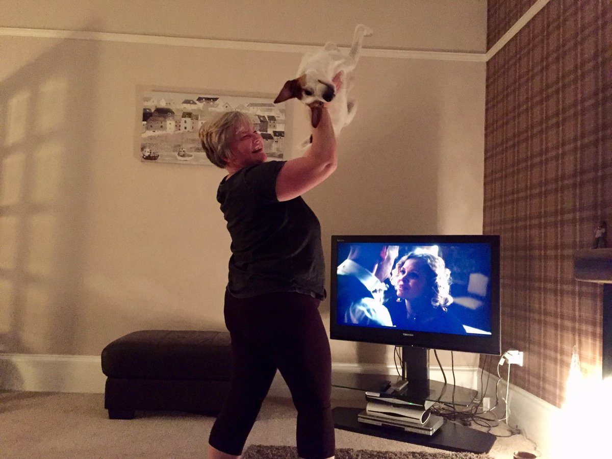 LockhartColin's tweet photo. Mrs L working those bingo wings #Dogercise https://t.co/7y18YDT094