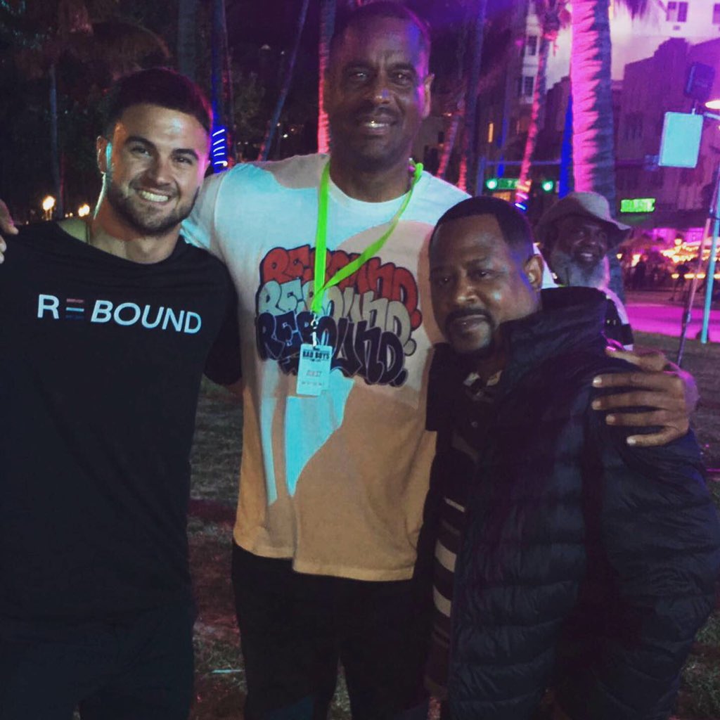 REBOUND5511's tweet photo. In honor of the @iemmys tonight, how about some pictures with REBOUND supporters @willsmith @martinlawrence and @realjoeypants with our REBOUND founders.  For Better Futures, Rebound For Life 🙏❤️

#MentalHealthAwareness #SundayMotivation #EmmyAwards2019 #Celebs https://t.co/YCCDIql0tM