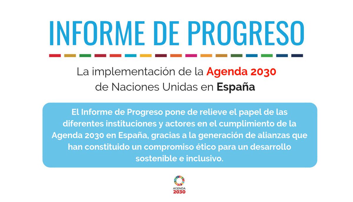Agenda 2030 - Gobierno de España tweet media