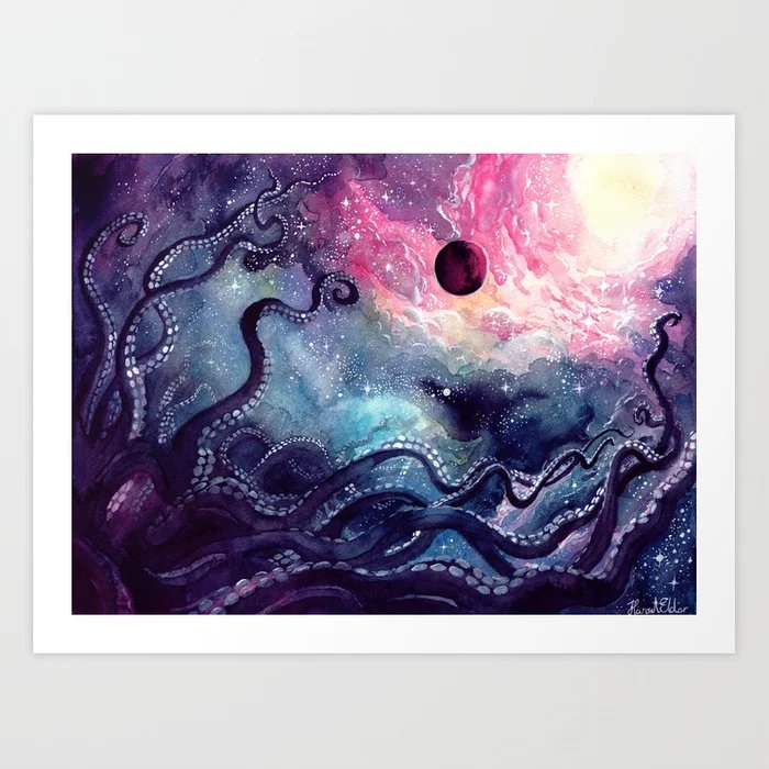 SumPunkWhoCares's tweet photo. #CosmicHorrorArt:#Entry8:#CosmicCephalopod:
#Artist:#HanselEldor:
Stunning. So very, very stunning. https://t.co/8z3TPT86oW