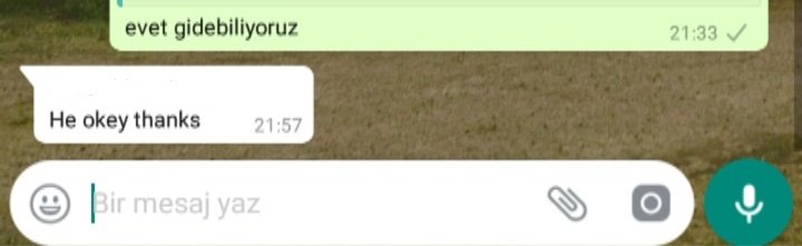 dil sınıfındayız diye her şeye ingilizce cevap veriyor bi tane yapıştırcam ağzına haberi yok aptalın