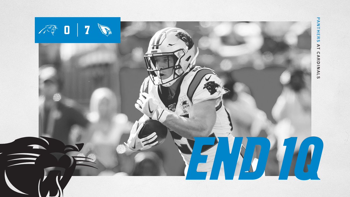 Panthers's tweet image. End of Q1

#CARvsAZ | #KeepPounding