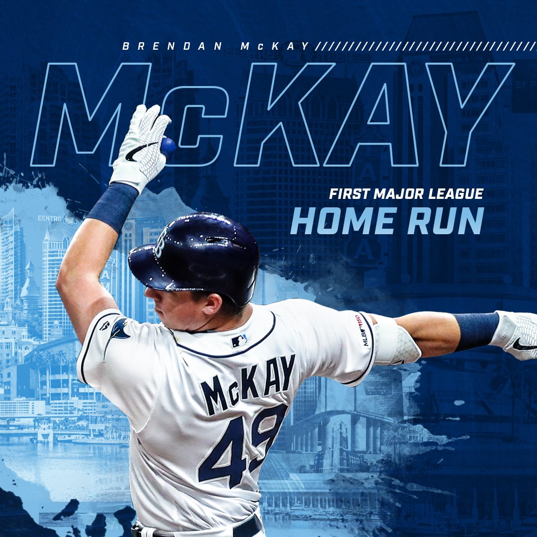 RaysBaseball's tweet photo. .@Brendan_mckay38 hit the D-Ring!

#RaysUp https://t.co/mdGPSKDRAu