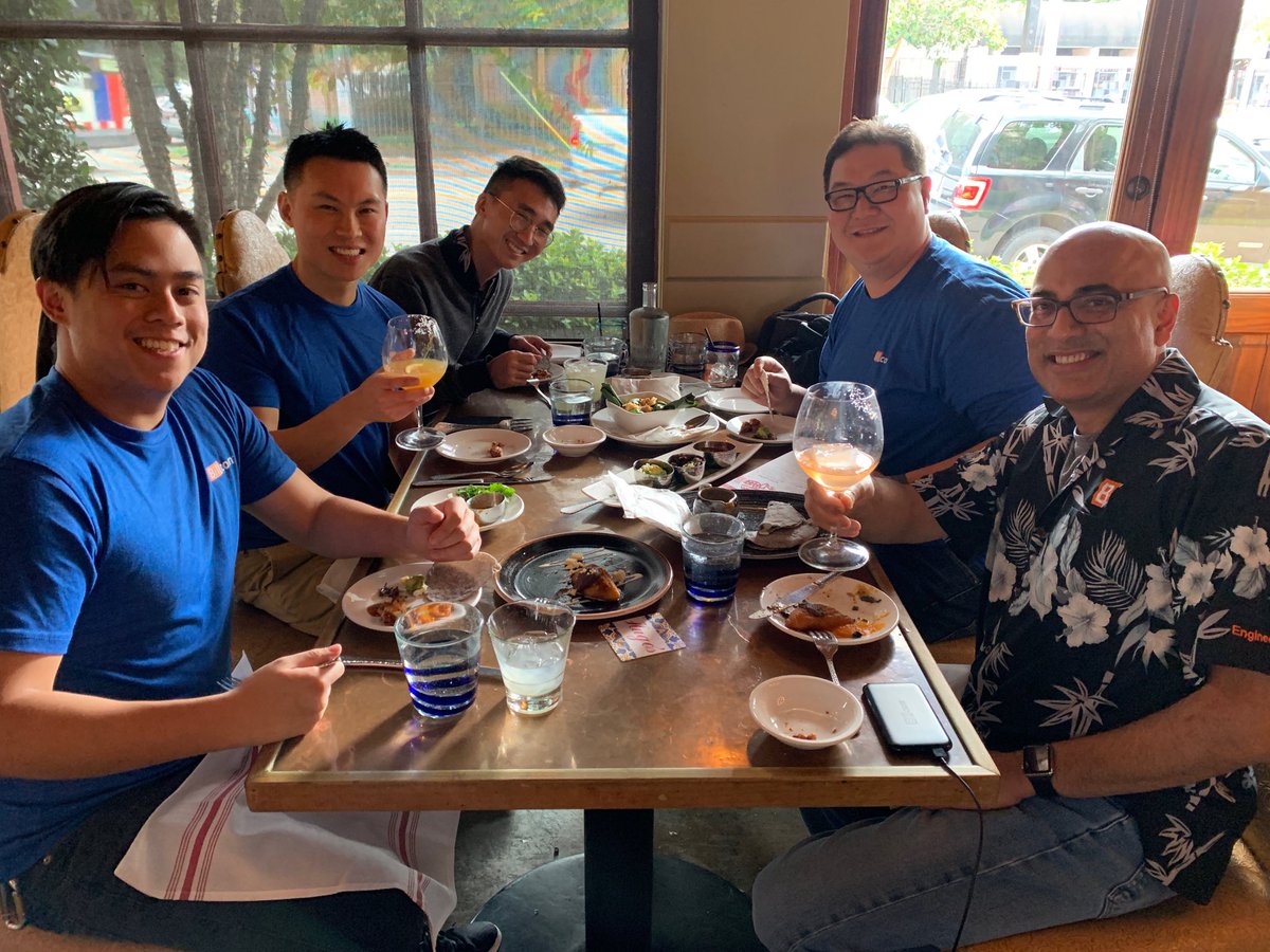 A huge THANK YOU to the ⁦<a href="/billcom/">BILL</a>⁩ crew who led our participation in ⁦<a href="/RiceUniversity/">Rice University</a>⁩ #HackRice ⁦⁦<a href="/theJamesCha/">James Cha</a>⁩ ⁦<a href="/EricChanBDC/">Eric Chan</a>⁩ ⁦<a href="/JustinAustria1/">Justin Austria</a>⁩ ⁦<a href="/warblytrumpet/">Keith Wong</a>⁩ - great event team! Oh yeah, we’re celebrating ⁦<a href="/hugosrest/">Hugo's Restaurant</a>⁩