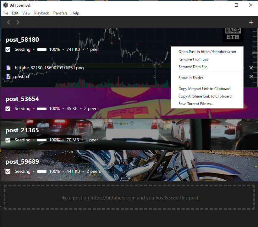 BitTubeTest's tweet photo. The BitTubeHost integrated into the #BitTubeBrowser is under development and is taking shape to offer you additional #decentralization. You will be able to host your own #BitTubers posts and help other creators by seeding their files.
Stay tuned!🧐
$TUBE #MondayMotivation https://t.co/96hNXzUxxe