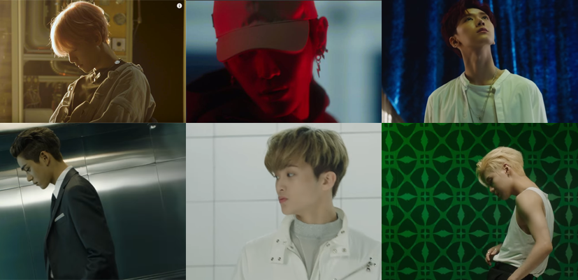 other points of interest: bbh's teaser is the most technology-based. his opens with a dark room that slowly illuminates like a computer booting up. like most others, bbh starts off wearing a white item (minus kai, and taemin's whose white item appears at the end of his teaser)