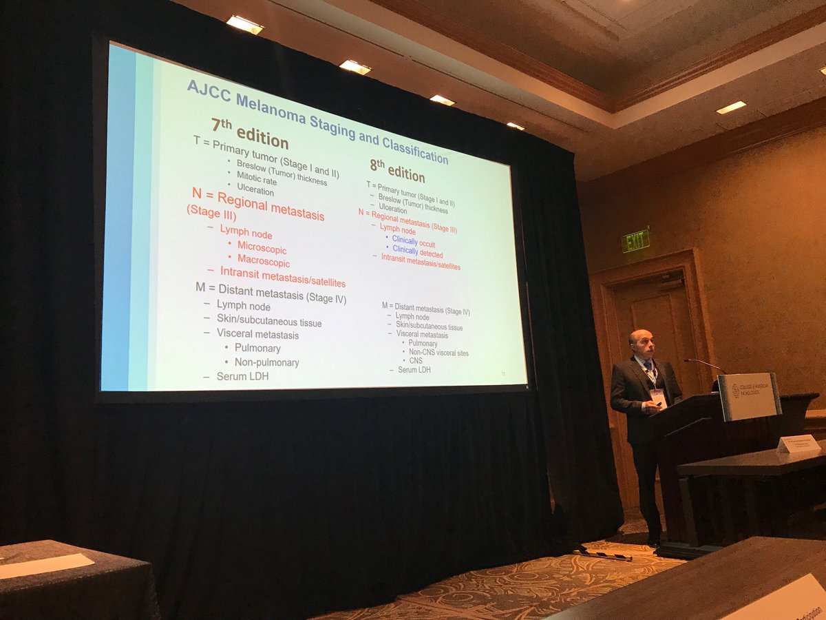 DrPhyuPAung2's tweet photo. #cap #drprieto  Dr Prieto is giving a short course about melanoma staging at CAP meeting in Orlando with #drphyupaung2 https://t.co/EfLSYQqU17