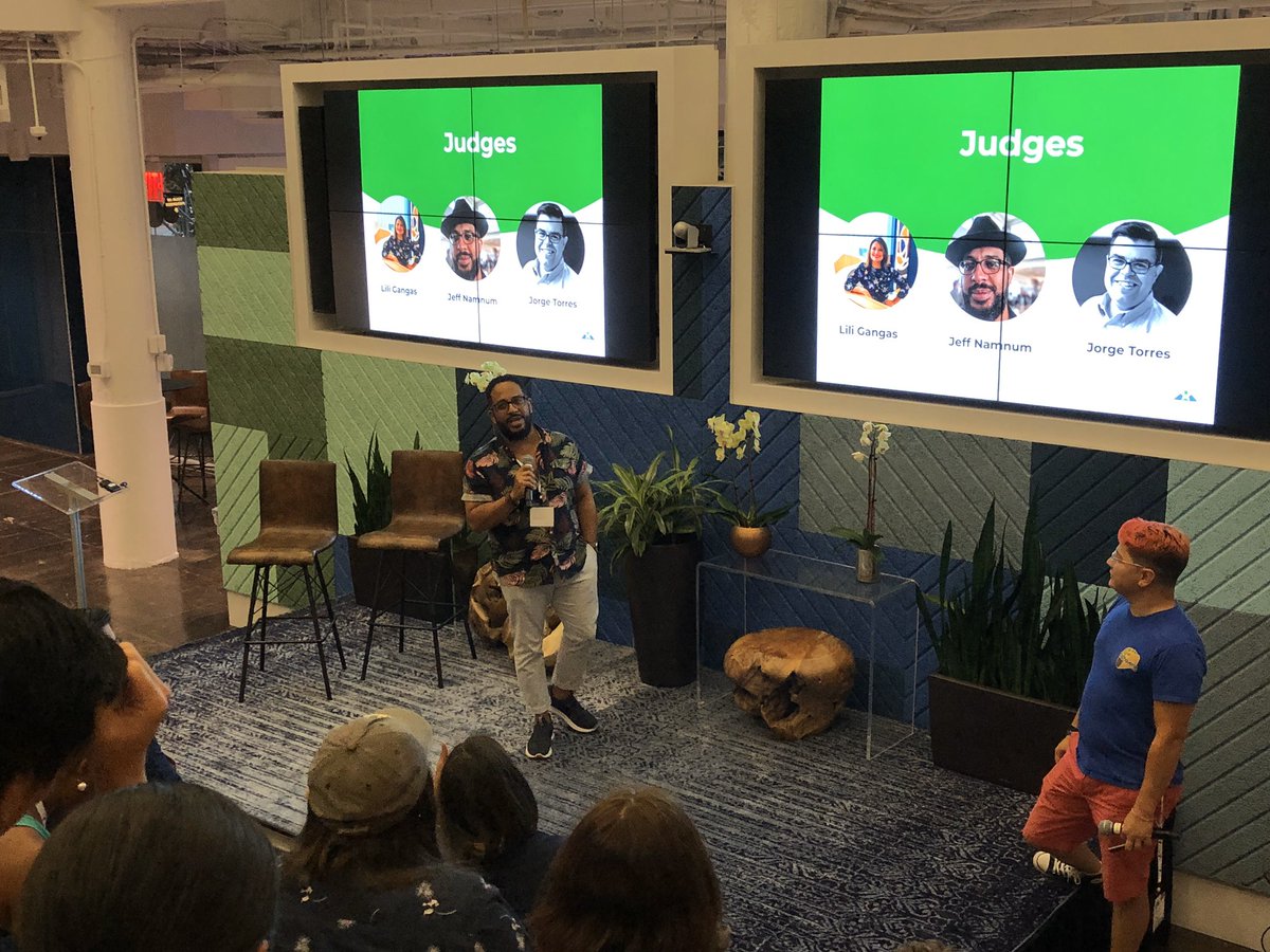 Wizastudios's tweet photo. Judging begins today at #StartupWeekend here at @venmo - #SWNYC #HispanicHeritageMonth #LTX #latinx @TechqueriaNYC @techstars @KaporCenter https://t.co/LSgC2ldQ28