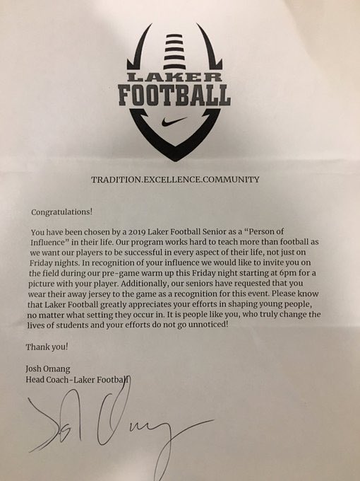 khanninen89's tweet photo. Success in life is about culture. Thanks for your leadership coaches! @ghanninen3 @dlhsfootball #raisingstrongmen #morethanfootball #proudlakermama #thankfulforhisvillage https://t.co/4664YUv65w