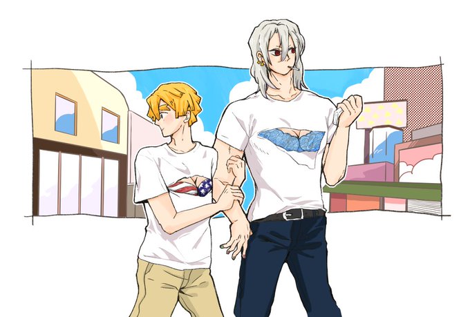 ŚuiさんがTwitterに投稿した宇髄天元(鬼滅の刃)のイラスト。
