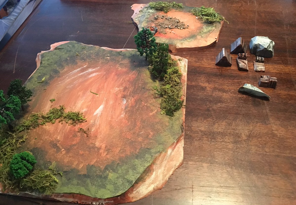 TurtleFurry's tweet photo. Campsite tabletop environment: ideal for those late night ambush encounters.  Features campsite with removable accessories. The campsite can also be removed and set aside for general forest encounters! Who wants the first watch? https://t.co/85Cqfoa5b3