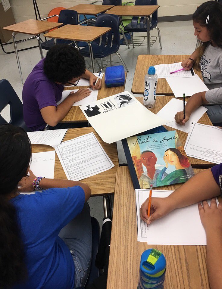 nchurnin's tweet photo. Thanks, @SouthGeorgia1 for launching our KINDRED SPIRITS project for MARTIN &amp; ANNE by reaching out to kids in El Paso and exploring all you have in common. Hope to see other schools follow your kind example on our Kindred Spirits page! @CrestonBooks @LernerBooks @znayberg https://t.co/g6fLFWmEVQ