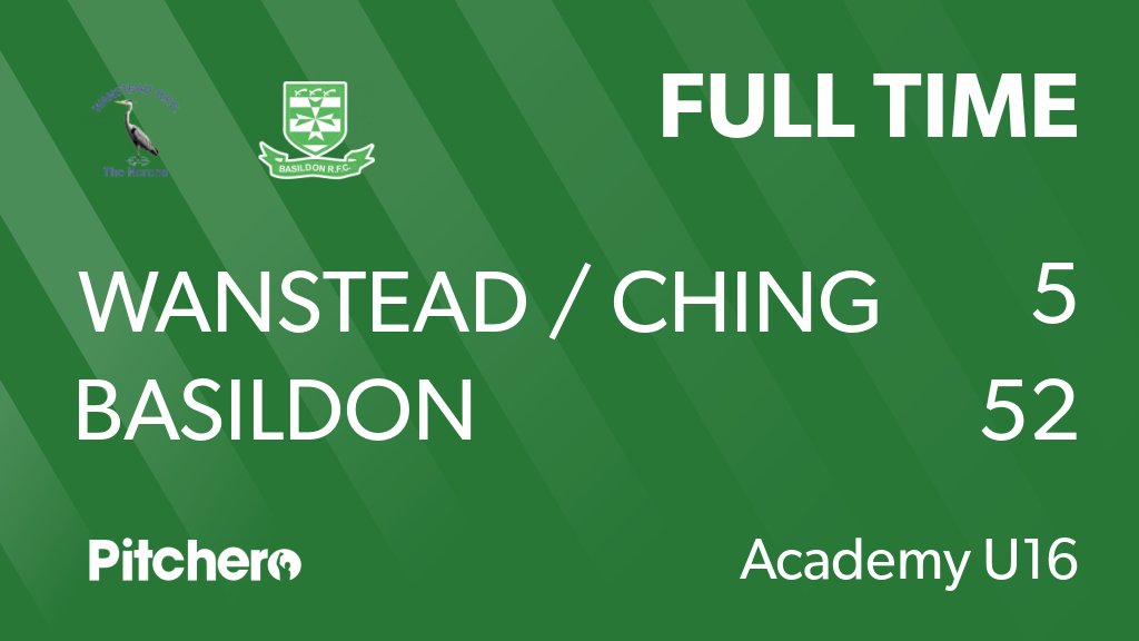 FULL TIME: Wanstead / Ching 5 - 52 Basildon #WANBAS #Pitchero basildonrugbyclub.co.uk/teams/227059/m…