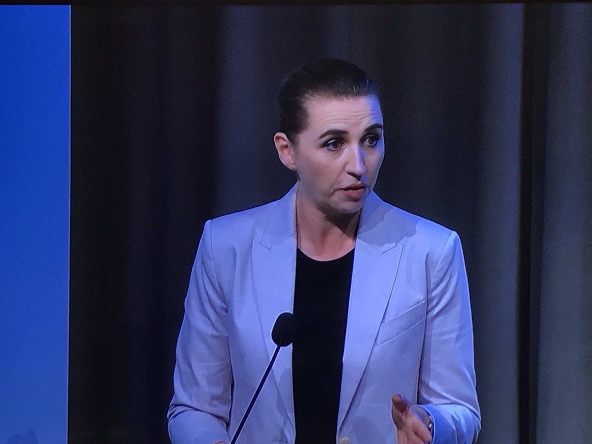 “Science tells us we are too late [on climate], but we can still make it” - Mette Frederiksen, Danish PM at #EnergyAction Forum