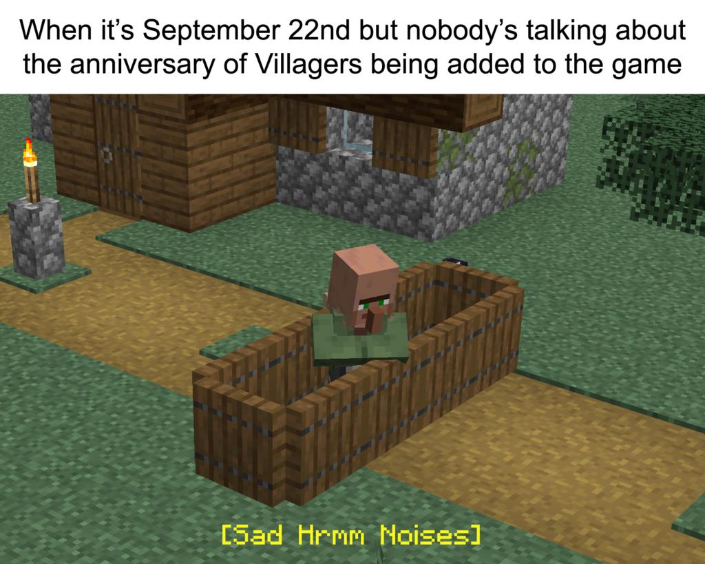 minecraft villager meme