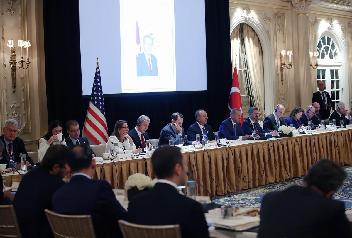 We’re in #NewYork for the #UNGA meeting. 

Our delegation chaired by President @RTErdogan participated to the round-table meeting held by the @EWInstitute.