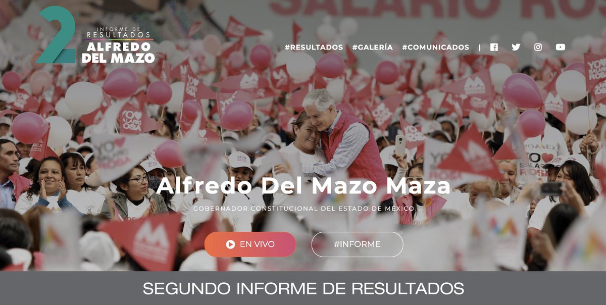 El próximo martes será mi #2doInformeEdoméx. Te comparto la página donde podrás seguir la transmisión y consultar toda la información: resultadosdelmazo.edomex.gob.mx