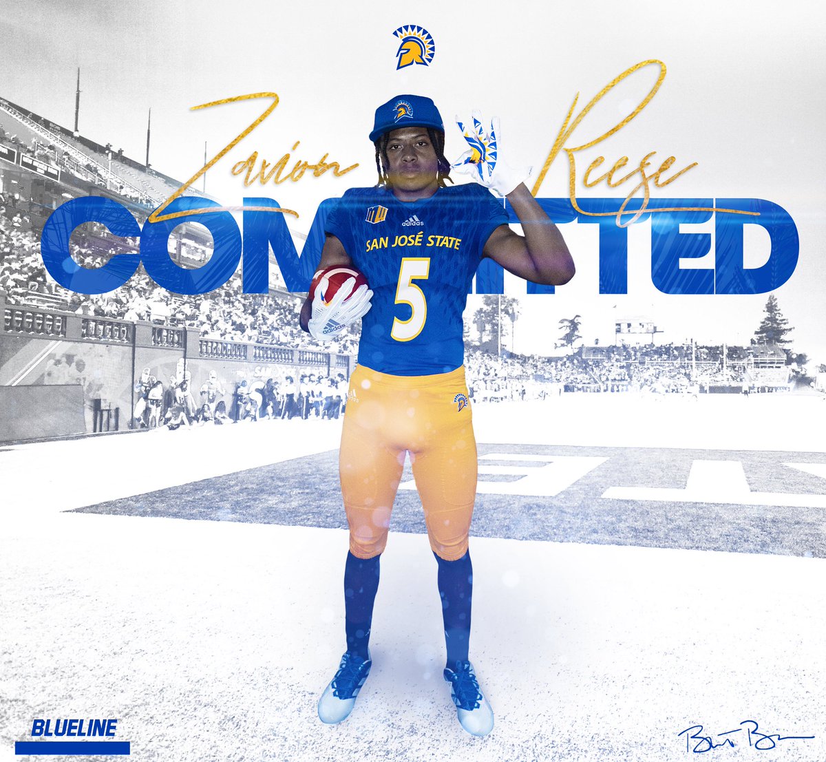 Thankful to God for the opportunity to play D1 level college football. Special big thanks to my family and all my Coaches. I would like to announce my commitment to further my education and football career at San Jose State University #SPARTANUP💙💛👌🏾#GOSPARTANS <a href="/SanJoseStateFB/">San José State Football</a>