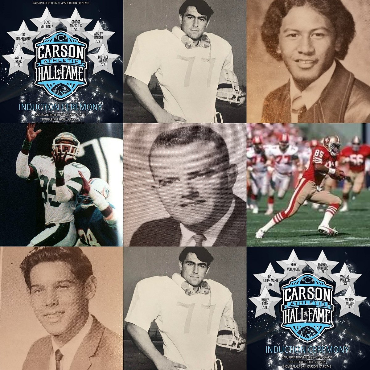 #CarsonAthleticHallofFame2019 #InauguralClass TICKETS ARE GOING FAST...BOOK YOUR HOTEL ASAP @ CARSON DOUBLE TREE... PURCHASE TICKETS ON LINK BELOW 👇 #CARSONCOLTSALUMNIASSOCIATION 

ccaa.ticketleap.com/halloffame/
