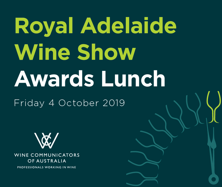 WineComAust's tweet photo. Ticket sales are now open for the 2019 WCA Royal Adelaide Wine Show Awards Lunch! The top three wine show awards and the 2019 South Australia ‘Legend of the Vine’ will all be announced on the day! https://t.co/wmLtOwgTPT
#wca #wine #raws2019 #legendofthevine #winecomaust https://t.co/XeH4UAUnVF