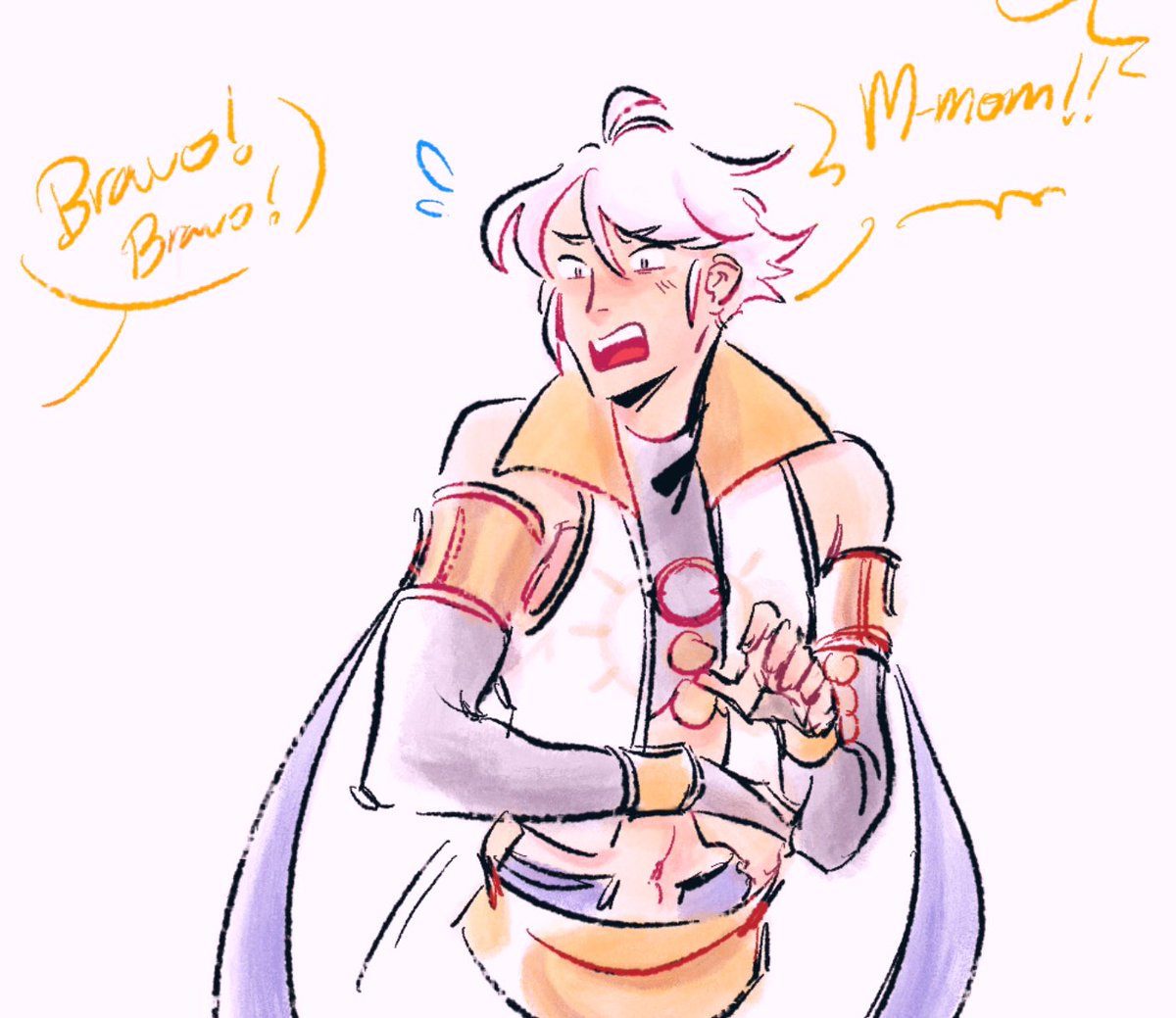 Testing out procreate by embarrassing Inigo- sweetie just let them support u!! 