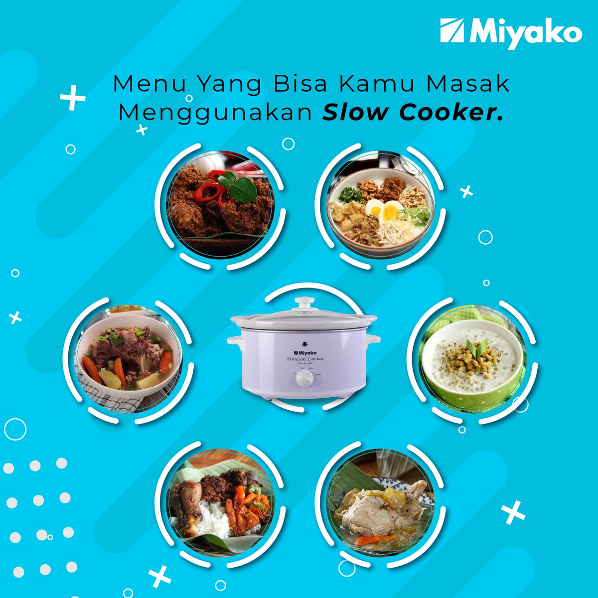 Miyako_Indo's tweet image. Oops, lihat foto makanan jangan sampai ngiler ya sahabat Miyako! Hehe. Menu lezat di atas merupakan menu yang bisa kamu masak menggunakan Miyako Slow Cooker lho. Yang mana sih menu favorite sahabat Miyako? Bisa jadi ide untuk makan siang nih.
.
#MIYAKOdulu
#PracticallyPerfect