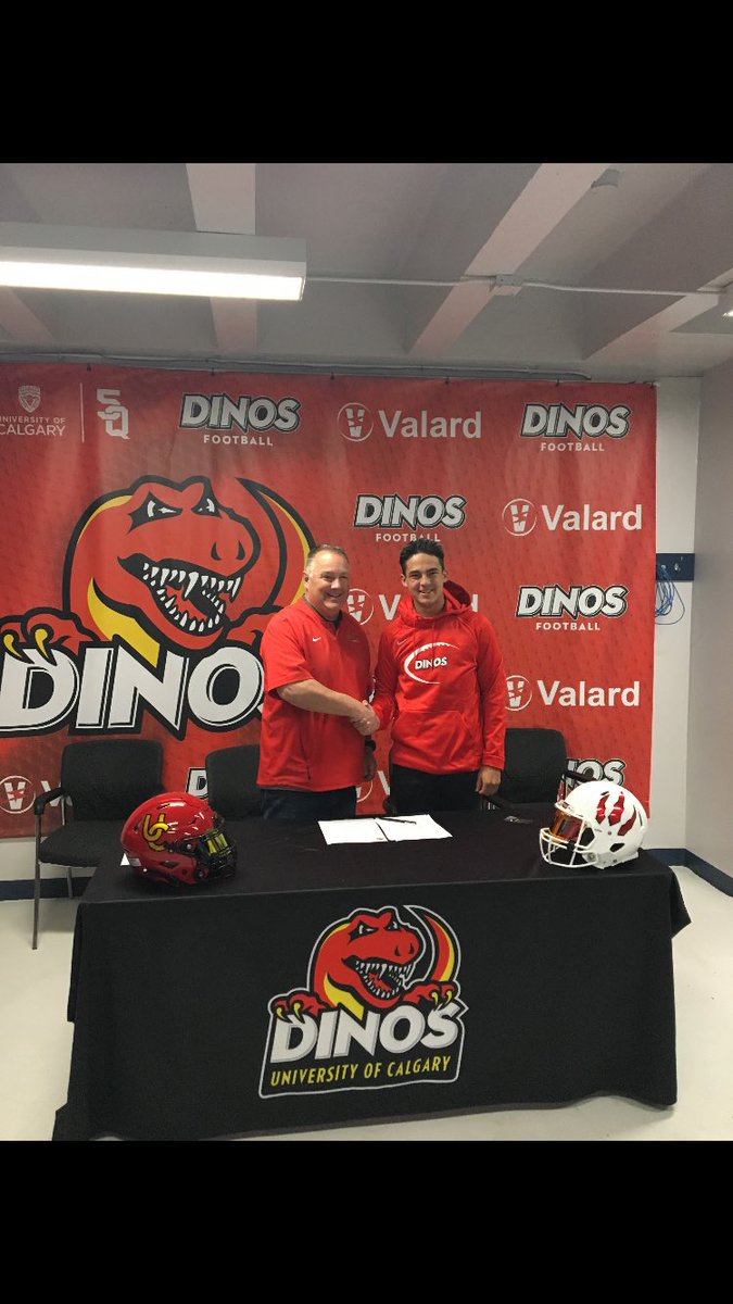 coachmcnab20's tweet photo. Congratulations to Cobras SB Dawson Gladue who signed his LOI today and will be a member of the Dinos next year. https://t.co/Vamy7QDxOZ